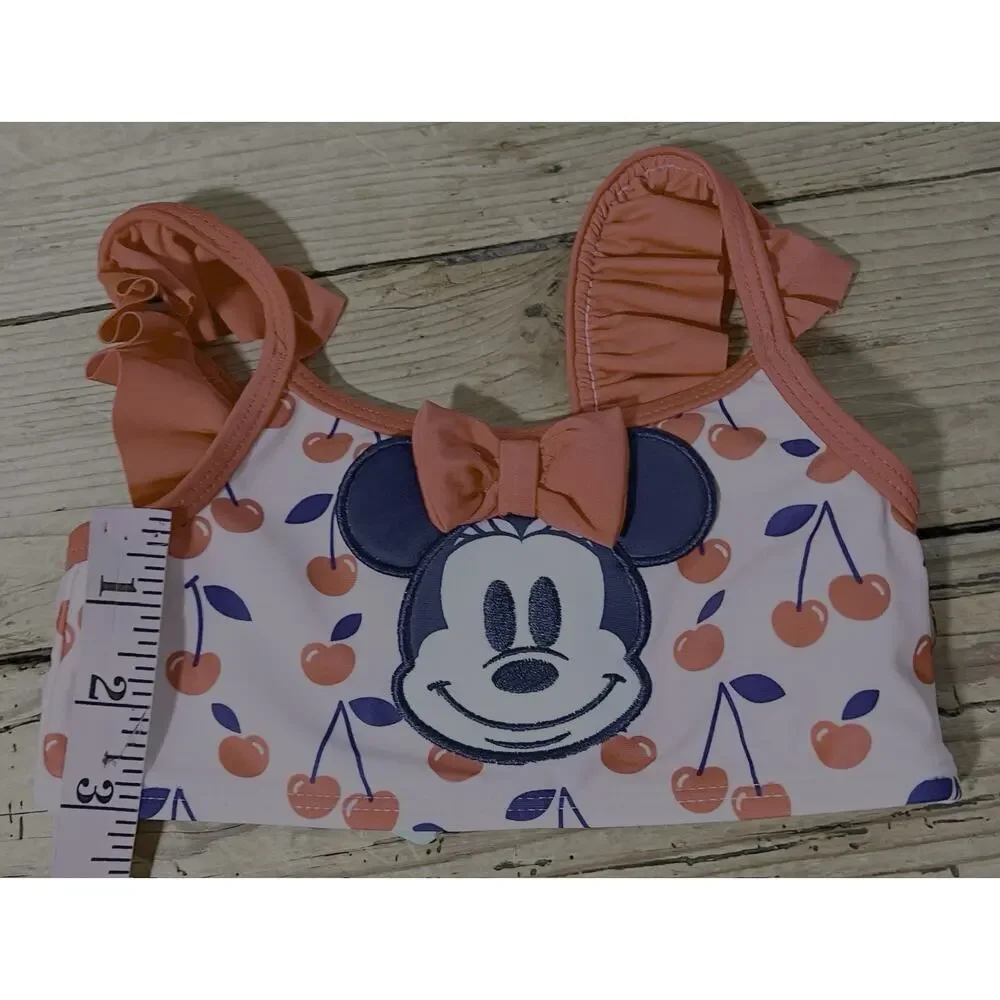 Disney Baby’s Size 18-24m Pink & Red Cherry Swimsuit NWT